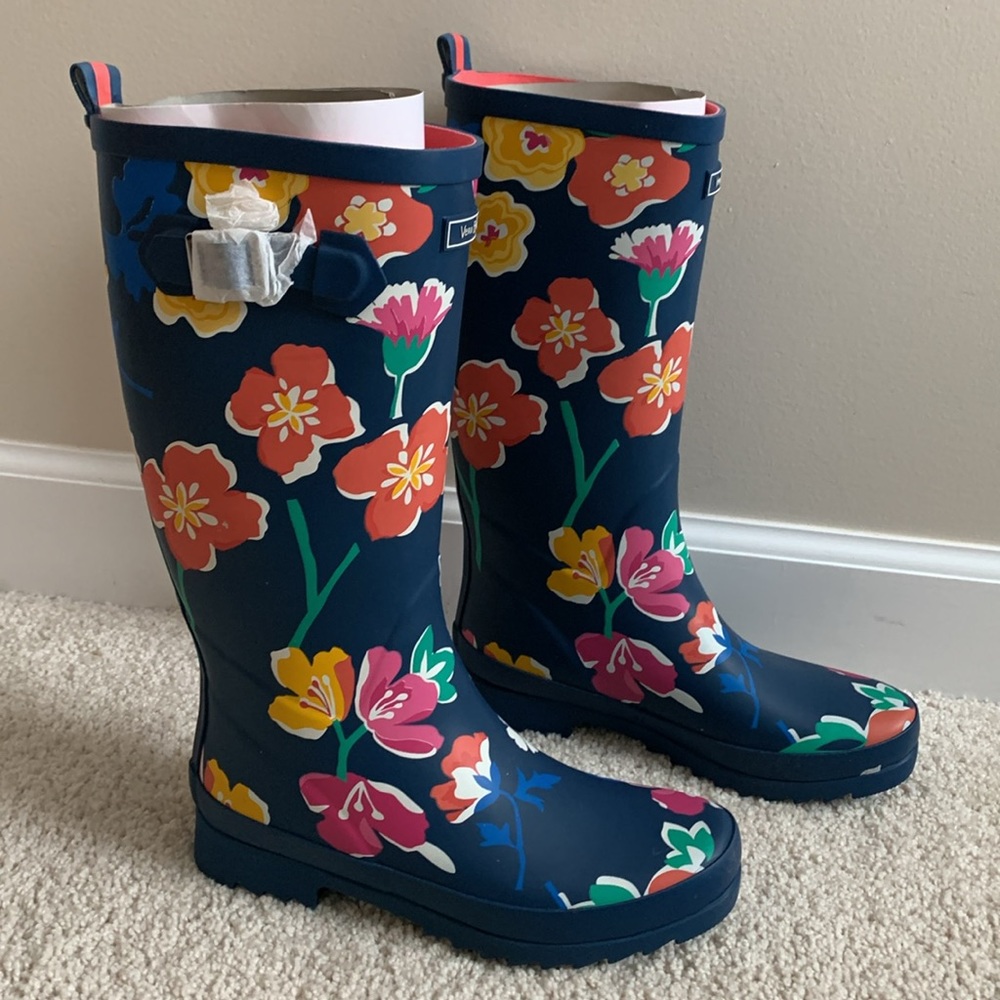 Vera Bradley new Santiago Floral rain boots - 7 - Picture 6 of 8